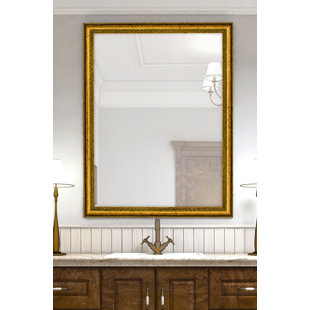 Beaded Gold Mirror Wayfair