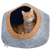 leather cat bed