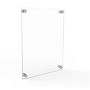 Clear NuDell 4 x 6 Table Top Double Sided T-Base Freestanding Sign Display Frame 
