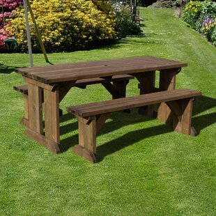 Wooden Garden Dining Bench Jake Wayfair Co Uk