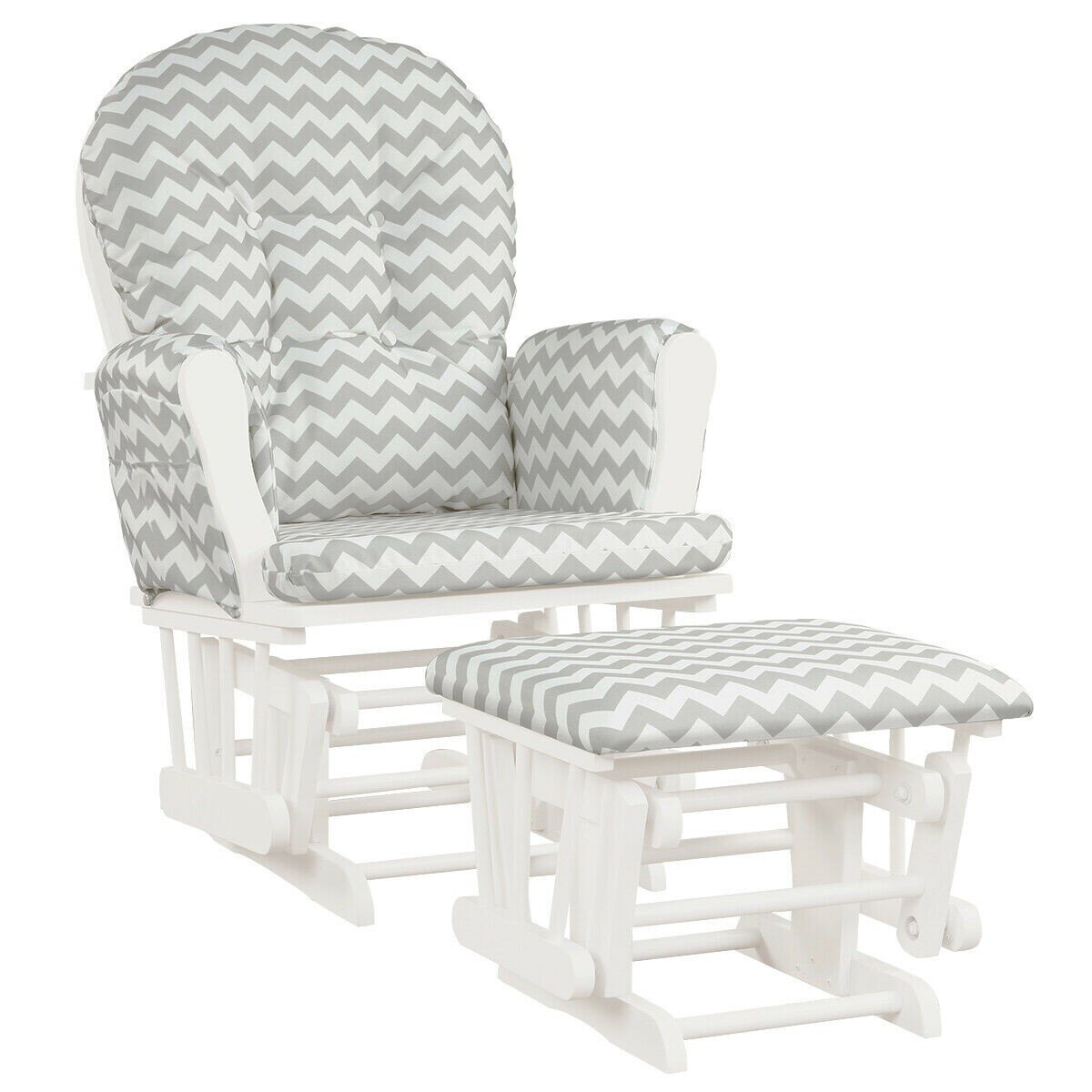 Harriet Bee Baby Nursery Relax Rocker Rocking Chair Glider Ottoman Set Gw Wayfair