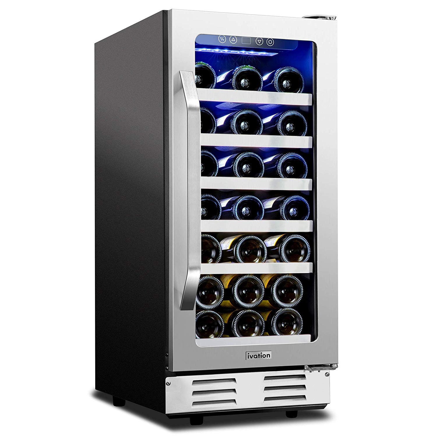 Ivation 31 Bottle Single Zone Built In Wine Refrigerator Reviews Wayfair