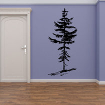 Pine Trees Wall Decal Forest Wall Art Pine Tree Decor Nature Landscape Palm Family Tree Wall Vinyl Tree of Life Sacred Tree Sticker ge020