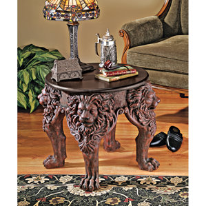 Lord Raffles Lion Leg End Table by Design Toscano