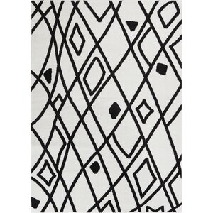 Honaye Modern Artisan Black/White Area Rug