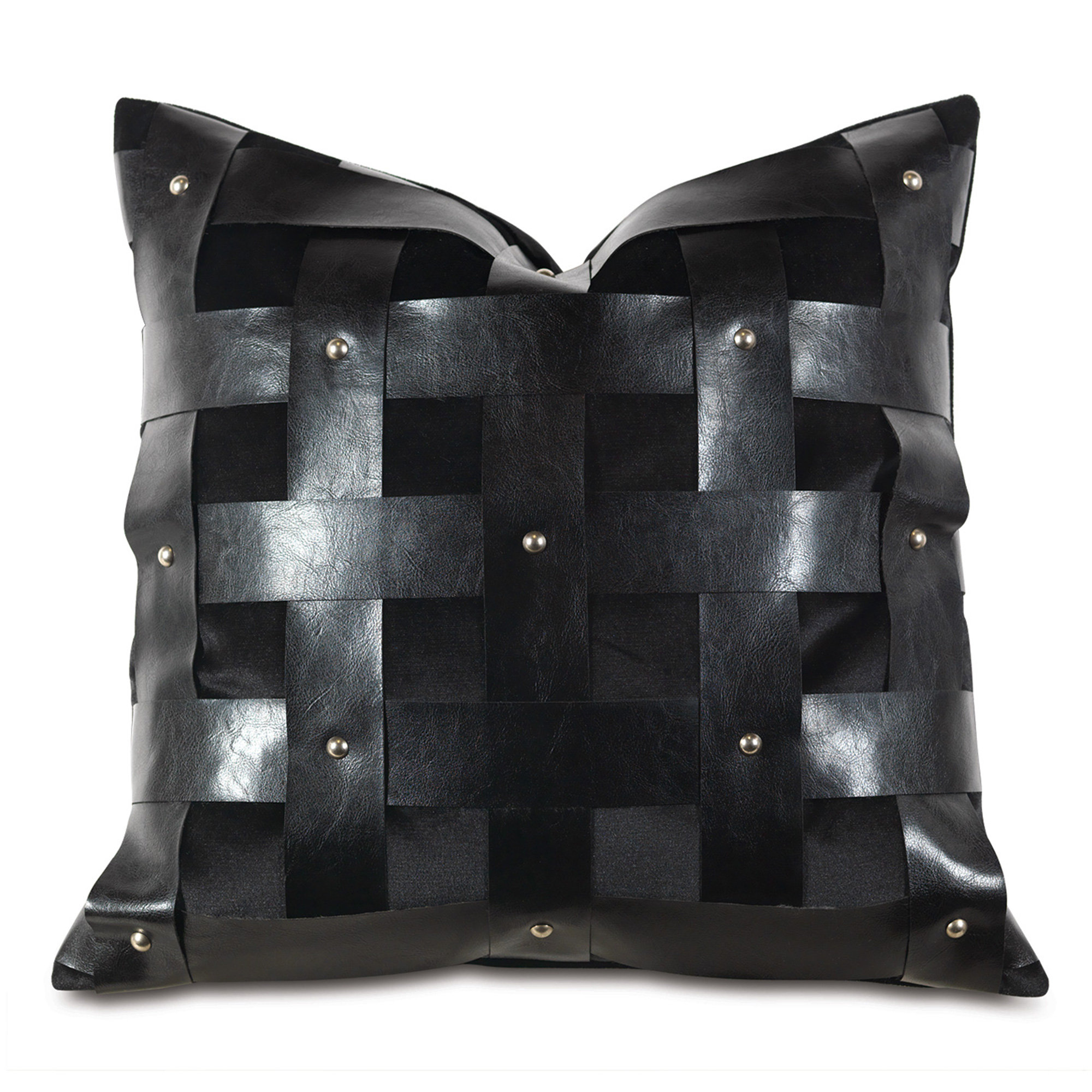 Eastern Accents Barclay Butera Basketweave Faux Leather Throw