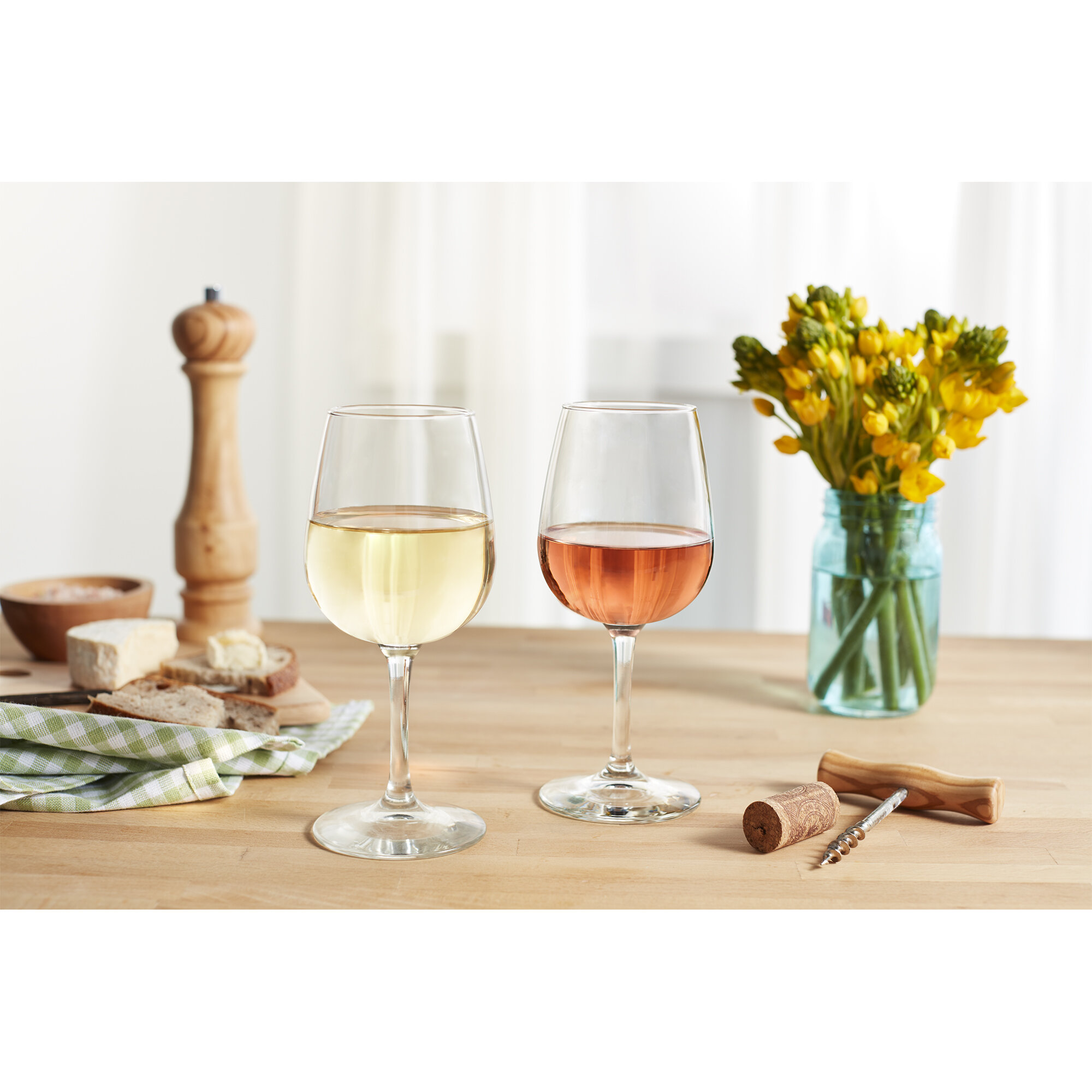 Saxophone glassware for Red or White Wine Cocktails Perfect For Homes & Bars 15oz Stemless Wine Glass Made in the USA 