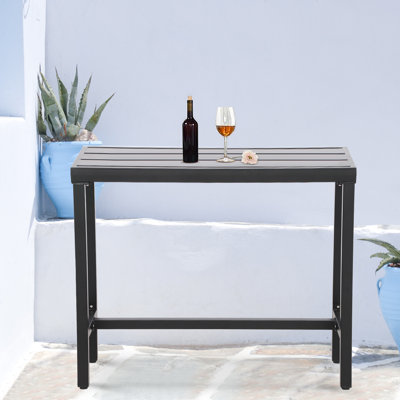 Counter Height 36.97'' Iron Bar Table