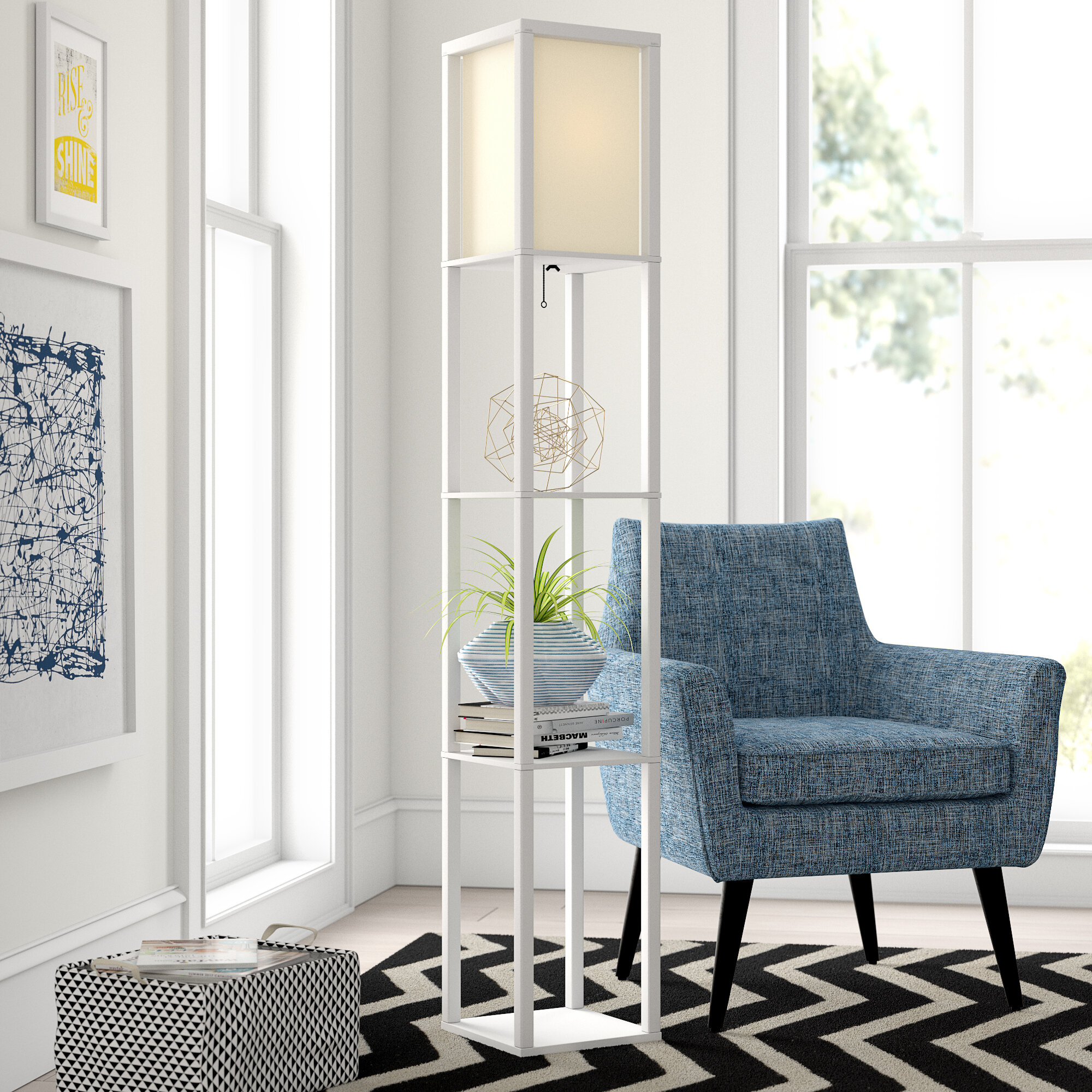 ariana column floor lamp