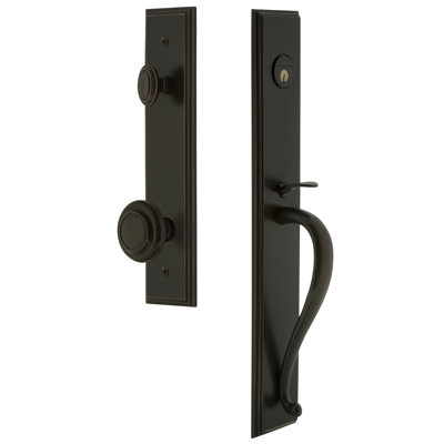Carré One-Piece Complete Inactive Dummy Handleset with S Grip and Circulaire Knob