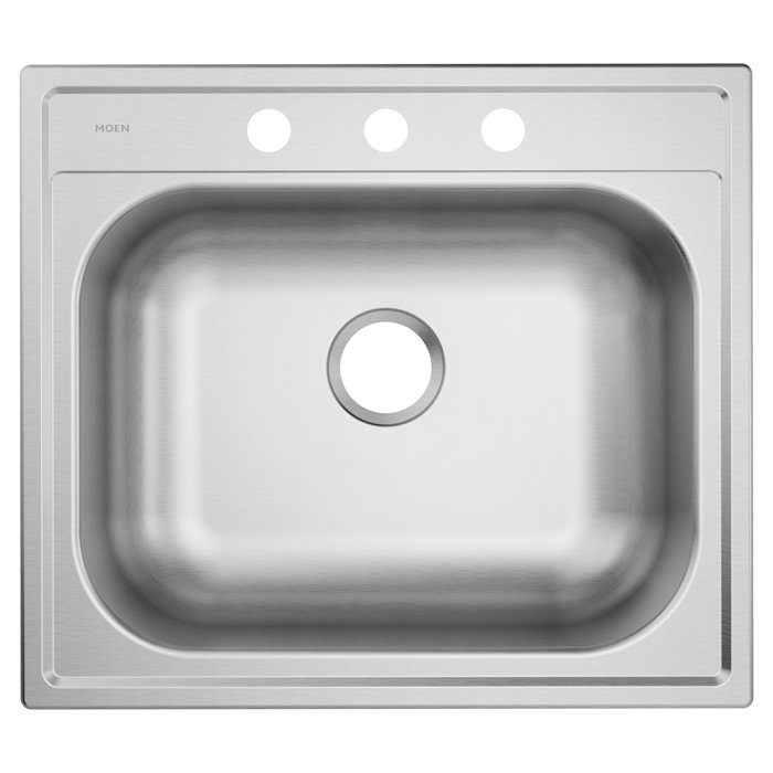 2200 Series Stainless Steel 25 L X 22 W Drop In Kitchen Sink