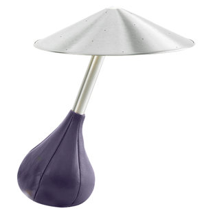 small purple table lamp