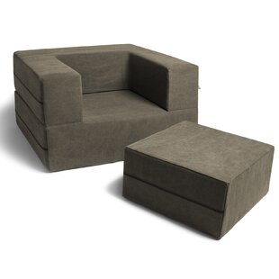 Caudill Convertible Chair And Ottoman By Trule Teen