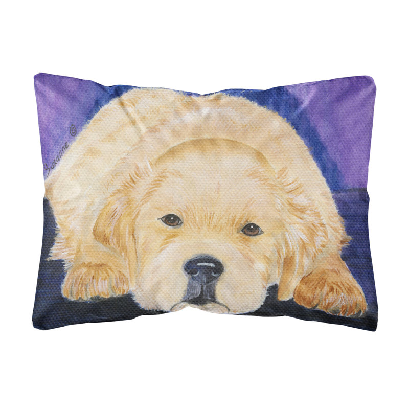 East Urban Home Golden Retriever Indoor Outdoor Throw Pillow Wayfair