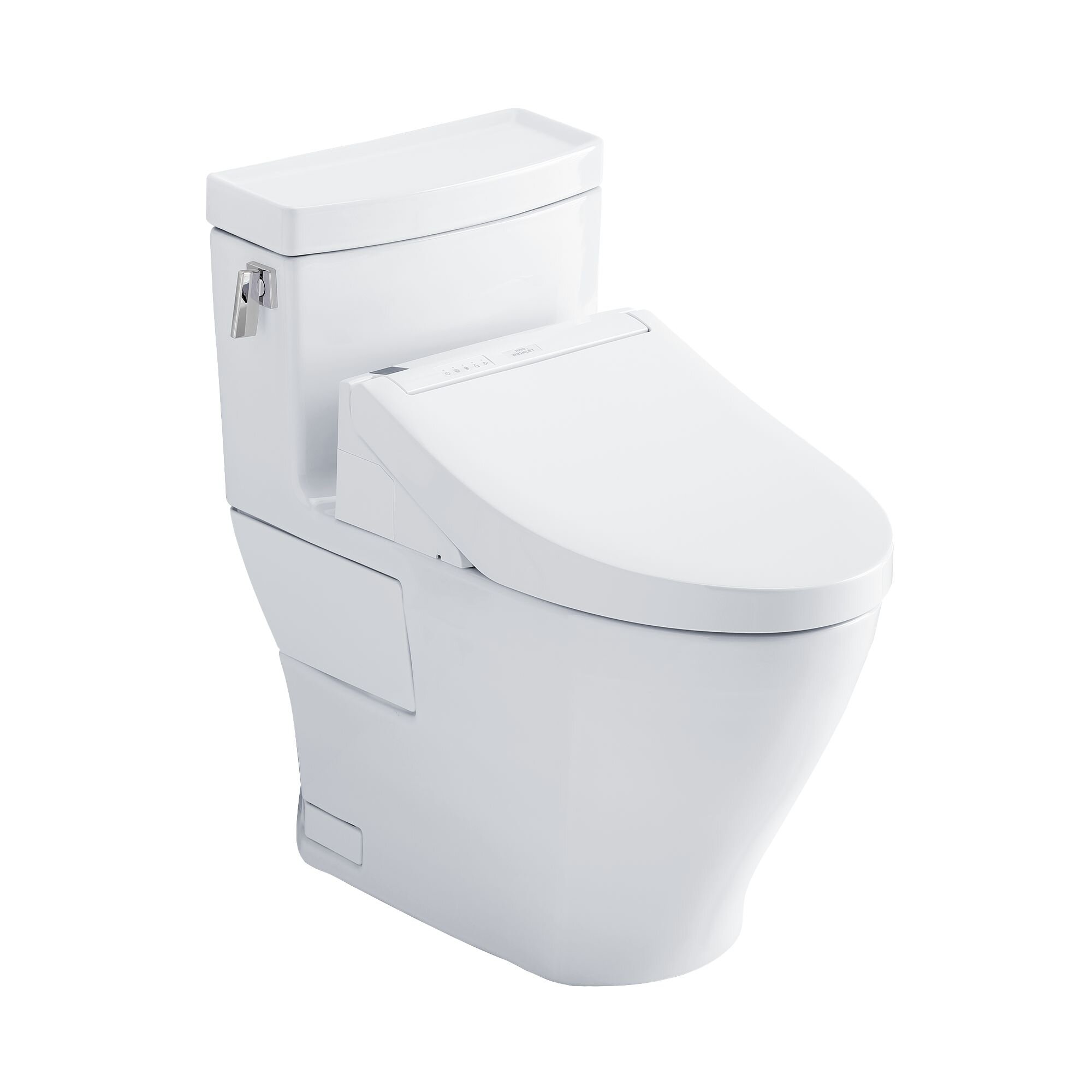 TOTO Legato 1.28 GPF (Water Efficient) Elongated Bidet Toilet with High ...