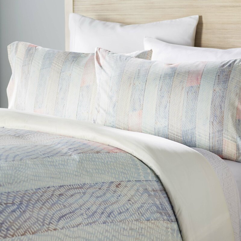 Mistana Burgess Striped Duvet Cover Set Reviews Wayfair