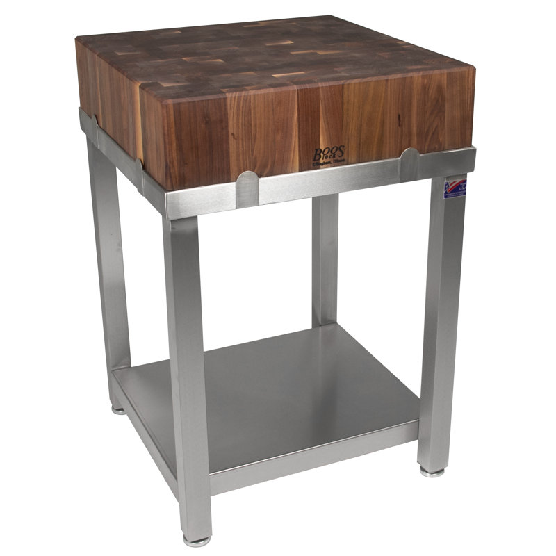 John Boos Cucina Americana Laforza Prep Table With Butcher Block