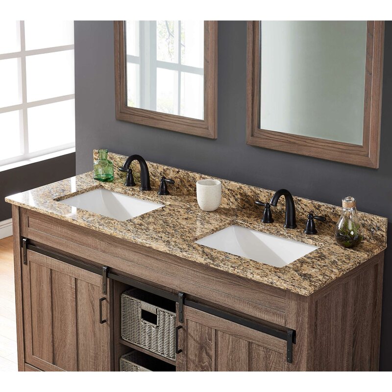 Tile Top 61 Double Bathroom Vanity Top Reviews Wayfair