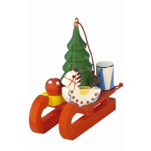 Sled with Toys Ornament