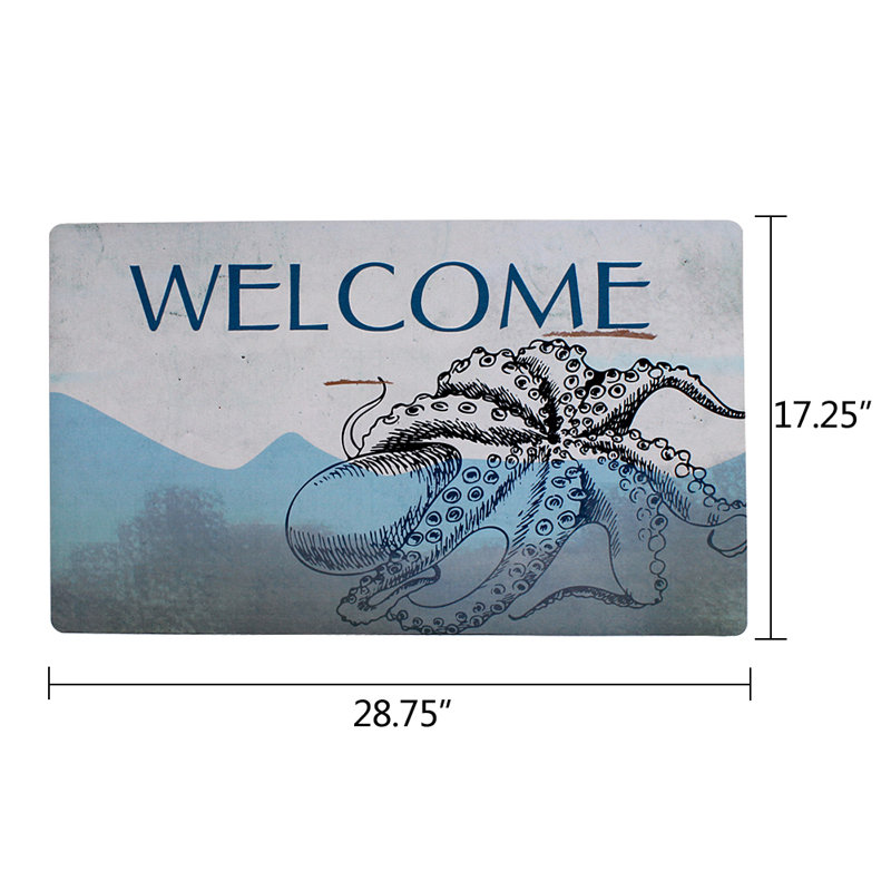 Attractiondesignhome Beach Theme 29 In X 17 In Non Slip Outdoor
