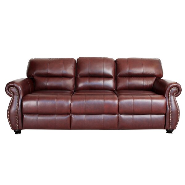 Maroon Leather Sofa Wayfair