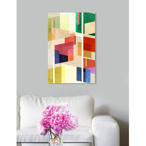 George Oliver Abstract Midcentury Square Geometric - Graphic Art ...