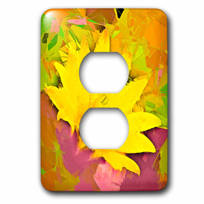 3dRose lsp_32378_6 Decorative colorful garden botanic classic plant SW Southwest Desert cactus white gold flower Outlet Cover 3dRose lsp_32378_6 Decorative colorful garden botanic classic plant SW Southwest Desert cactus white gold flower Outlet Cover
