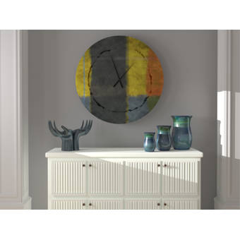East Urban Home Oversized Byers Wall Clock Wayfair