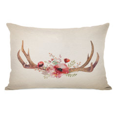 antler throw pillow