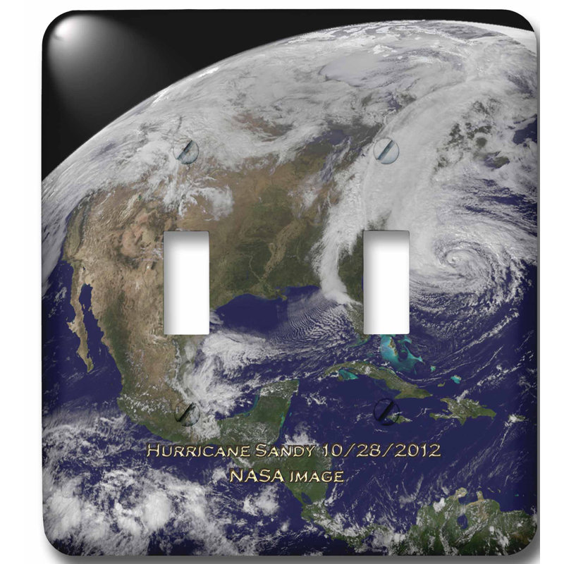 3drose Hurricane Sandy Nasa Earth Observatory 2 Gang Toggle Light Switch Wall Plate Wayfair