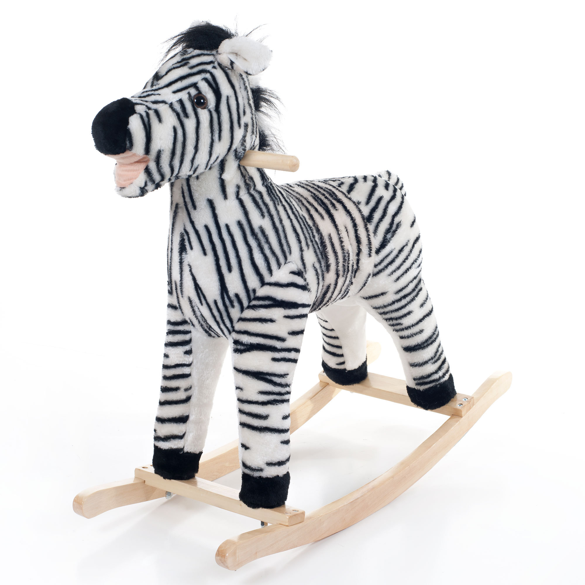 wooden rocking zebra