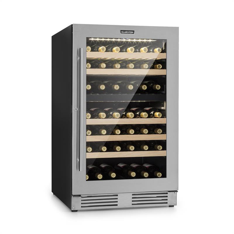 Klarstein Vinovilla Duo 79 Bottle Dual Zone Freestanding Wine Refrigerator Wayfair Co Uk