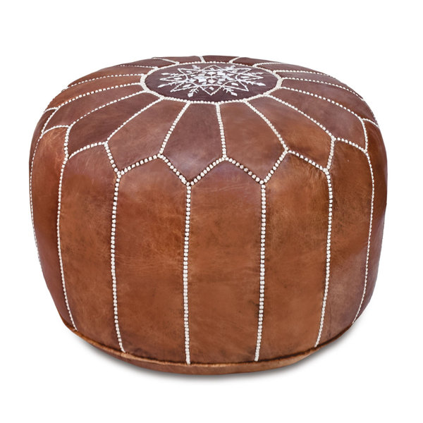 Poof Color : Yellow Pouffe Ottoman Stuffed Moroccan Pouf