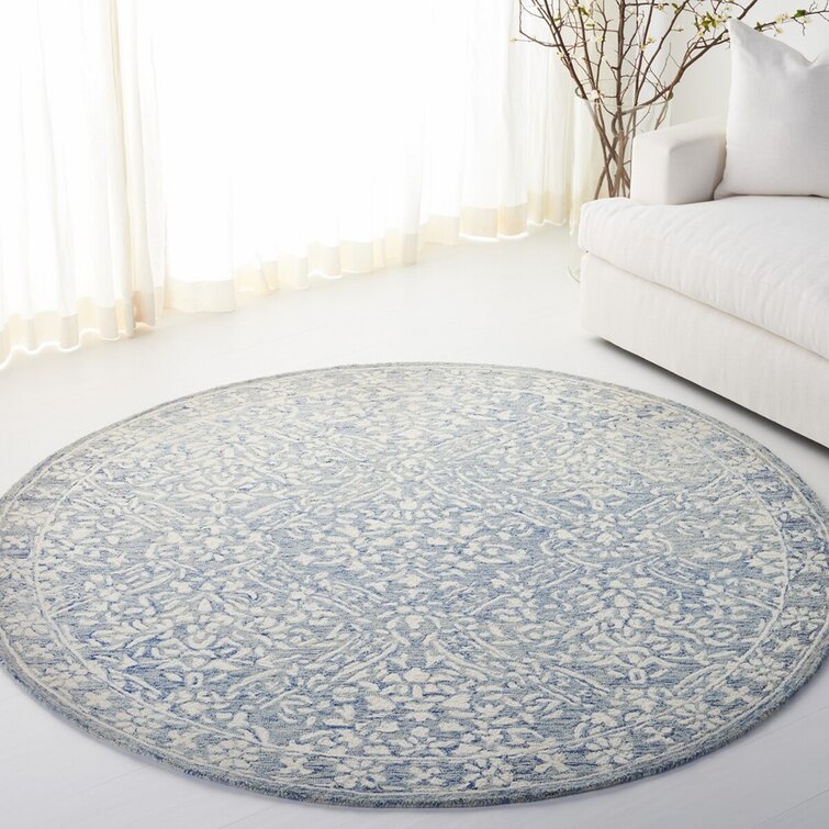 Lauren Ralph Lauren Olivier Handmade Wool Blue/Ivory Rug & Reviews | Wayfair