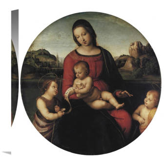 Global Gallery Madonna And Child With Two Saints By Raphael