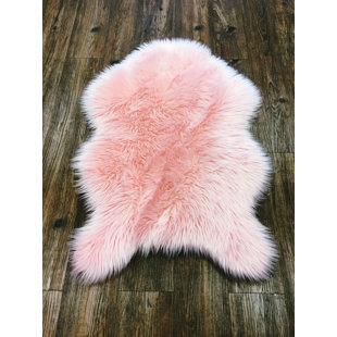 Light Pink Fur Rug Wayfair Heimbach Faux Fur Pink Indoor Area Rug