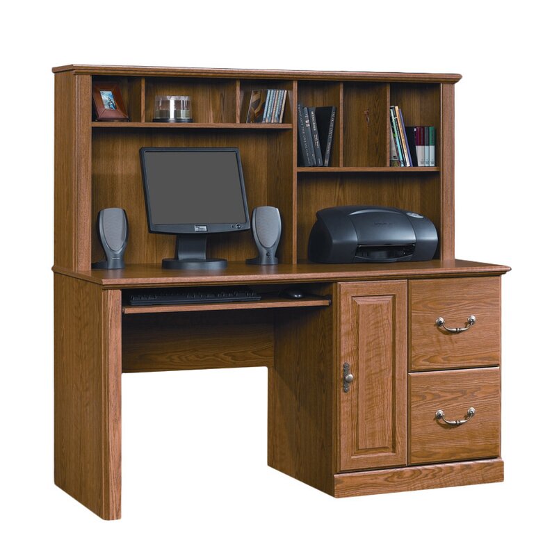 Charlton Home Oxford Computer Desk With Hutch Reviews Wayfair