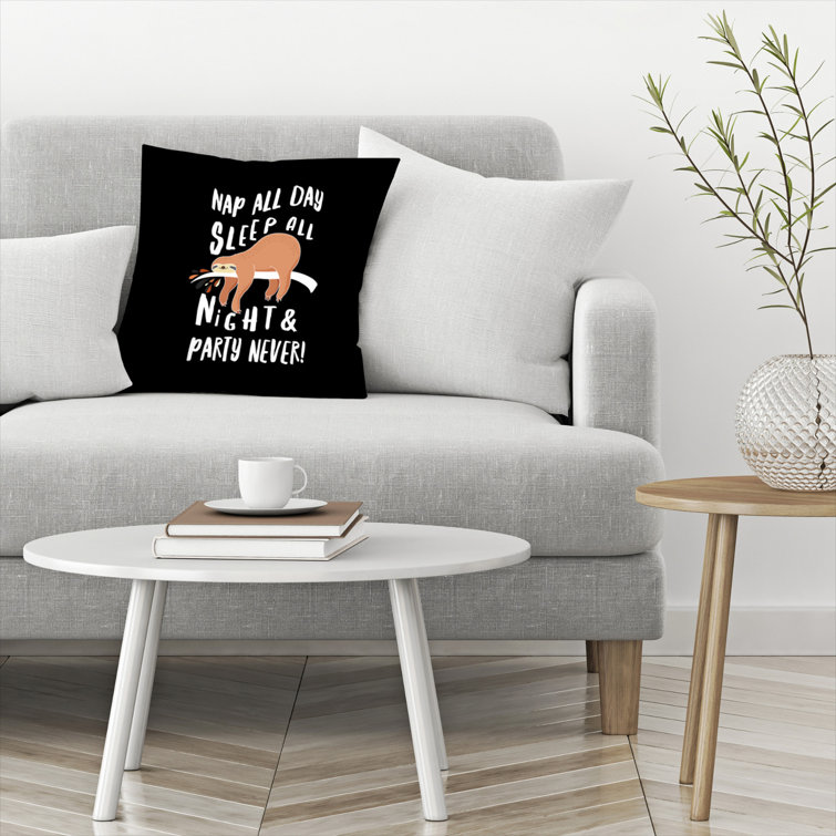 party sloth pillow