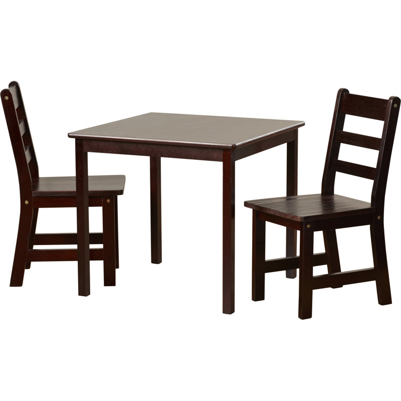 alexa kids 3 piece writing table & chair set