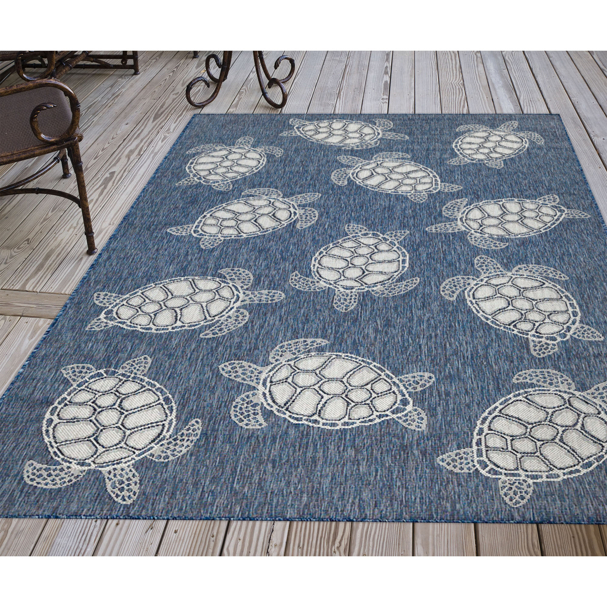 Love Nature Sweet Home Modern Collection Custom sea turtle Area Rug 5'3''x4' Indoor Soft Carpet 
