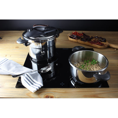 Magefesa Prisma 2 Piece Stainless Steel Pressure Cooker Set Magefesa