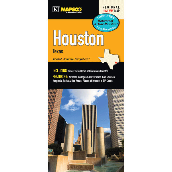 Universal Map Houston Waterproof Map Wayfair