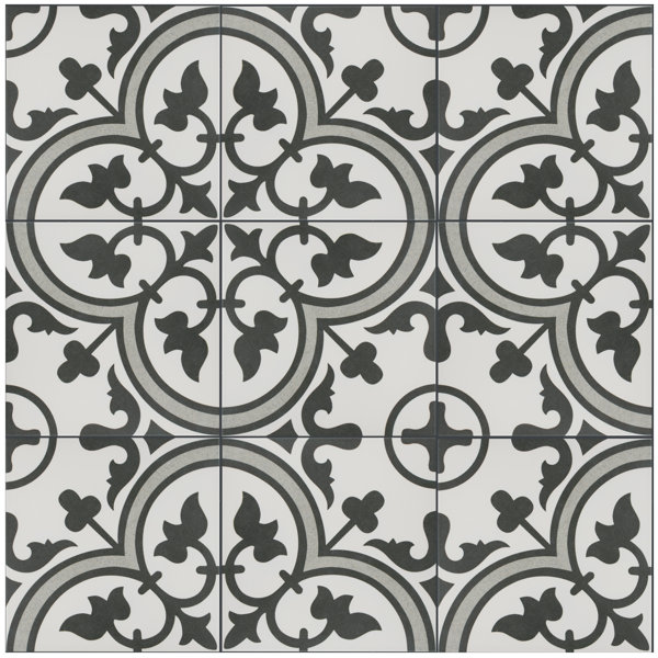 Art Nouveau Reproduction Decorative Ceramic tile 031 