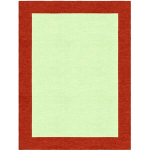 Highlands Hand-Tufted Wool Red/Lime Green Indoor Area Rug