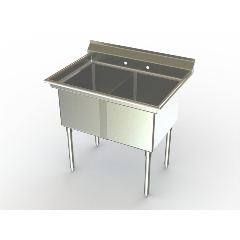 MF2-1818-18R Economy NSF 60" x 24" Free Standing Service Sink