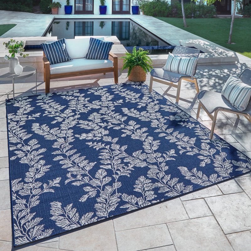Laura Ashley Floral Flatweave Navy Indoor Outdoor Area Rug Wayfair Discover timeless designs, signature prints and quintessentially british styles. wayfair