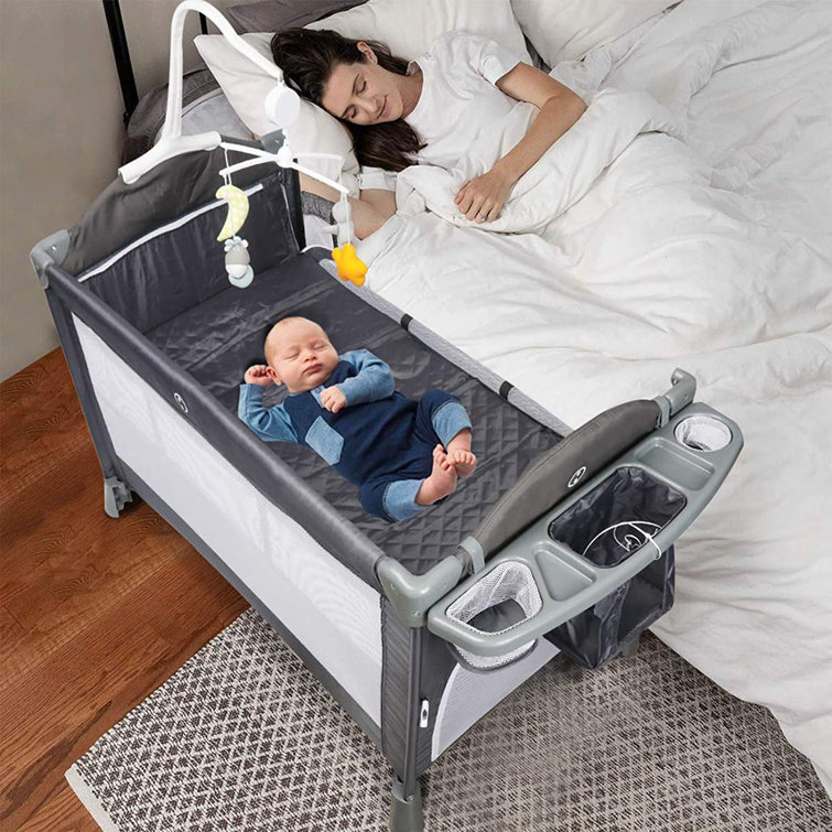 convertible bedside crib