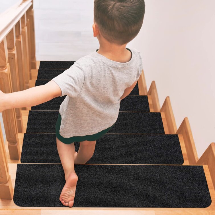5/15Pc Stair Tread Carpet Mats Self Adhesive Non Slip Stairs Non Slip Protection 