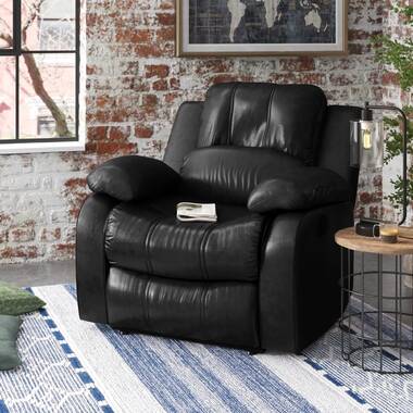 abbotts faux leather recliner