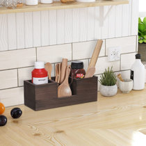 3 Compartment Torched Wood Desktop Office Supplies Desk Organizer Storage Holder 3 Compartment Torched Wood Desktop Office Supplies Desk Organizer Storage Holder